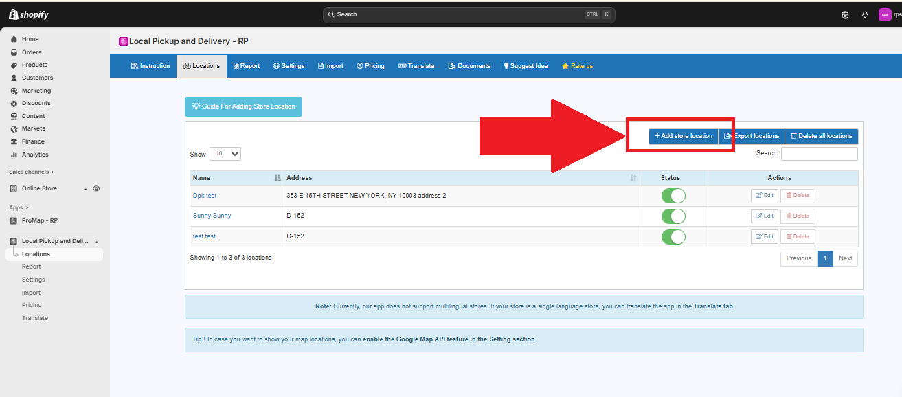 Manually Store How to Manually Add Store Locations - Rose Perl Technology LLC